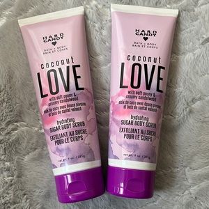 Sugar Scrub Body Coconut Love Soft Peony and Creamy Sandalwood Hard Candy 2 new